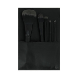 Set 5 pinceaux maquillage + trousse 15x21,7cm