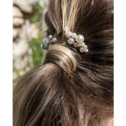 Lot de 2 peignes barrettes perles