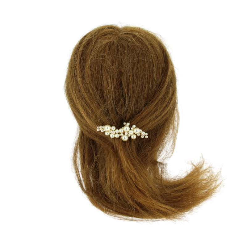 Peigne barrette mariage avec perles