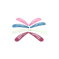 Barrette clic clac assorti x8