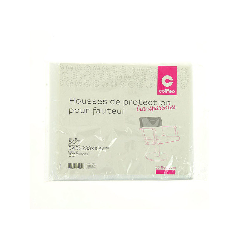 Housses transparentes de protection pour fauteuil 30 microns x50