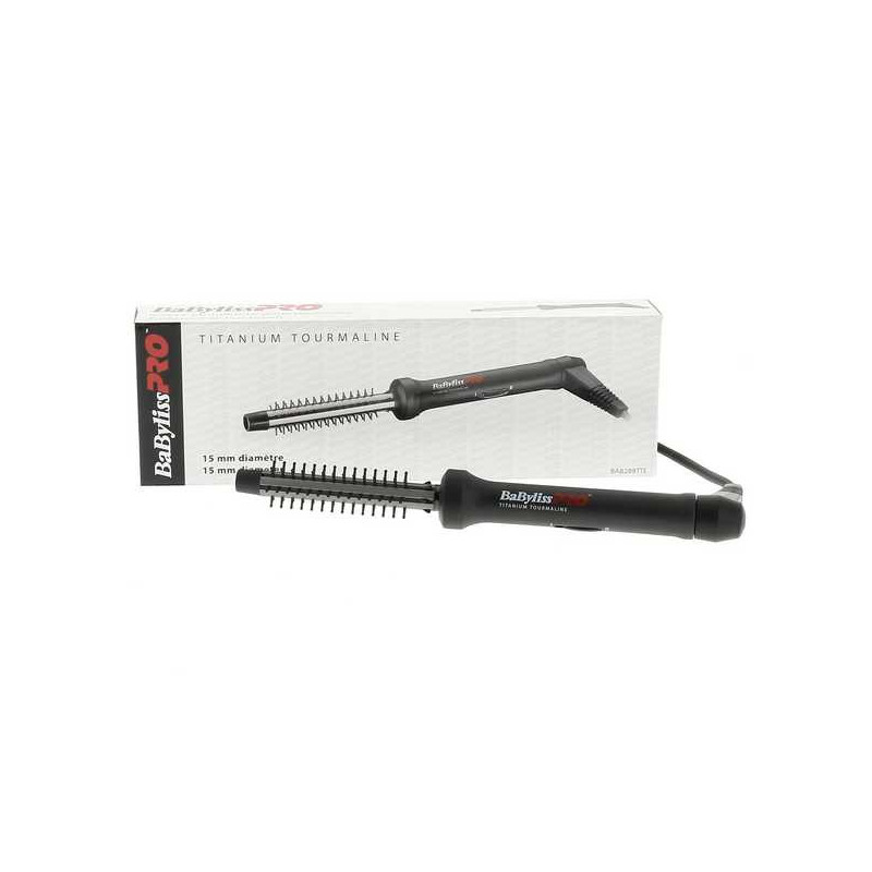 Brosse chauffante 15 mm noir