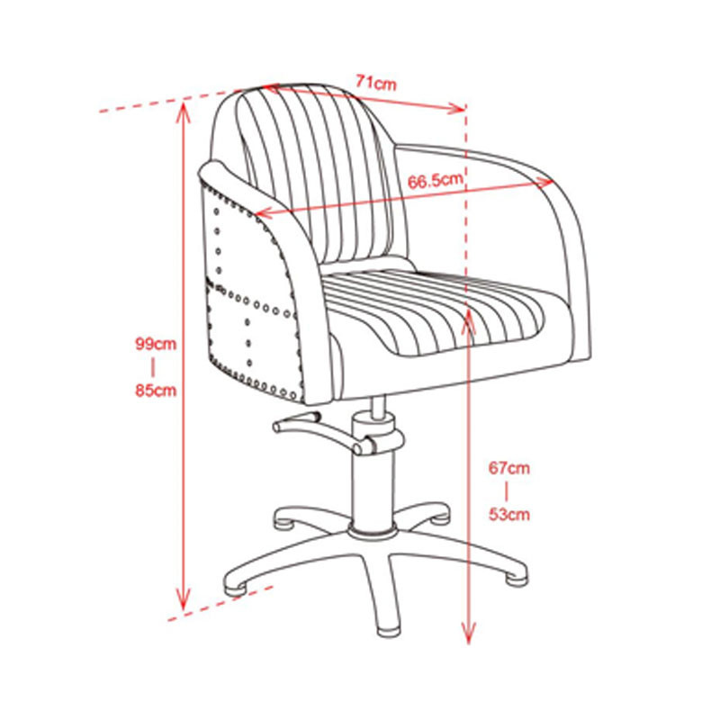 Fauteuil Brooklyn Marron 85x66cm