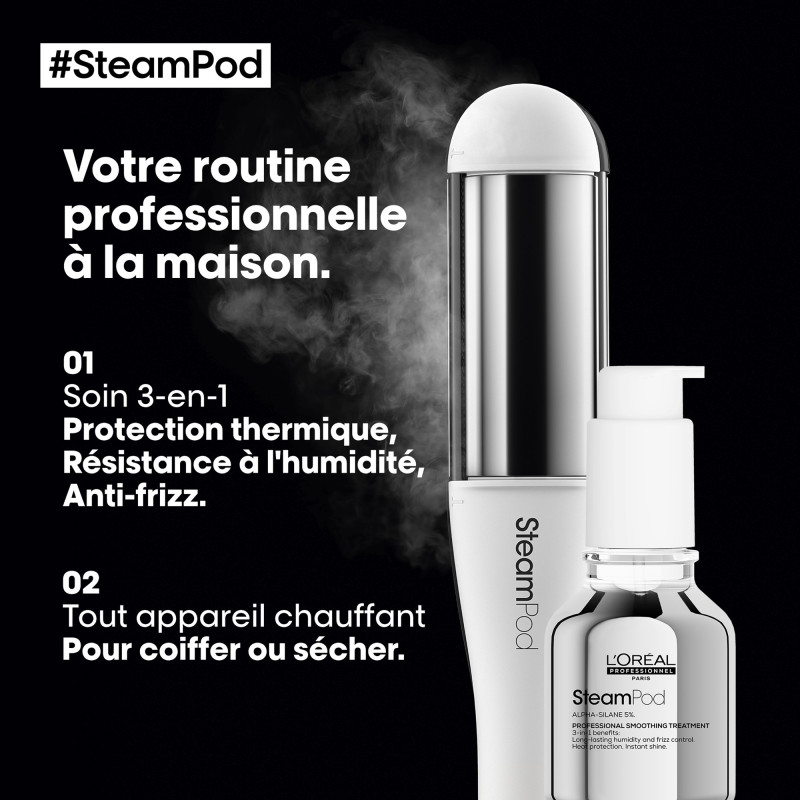 Soin lissant professionnel SteamPod