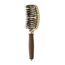 Brosse démêlante Expert Care Flex Boar&Nylon Bristles Gold&Brown