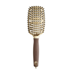 Brosse démêlante Expert Care Flex Boar&Nylon Bristles Gold&Brown