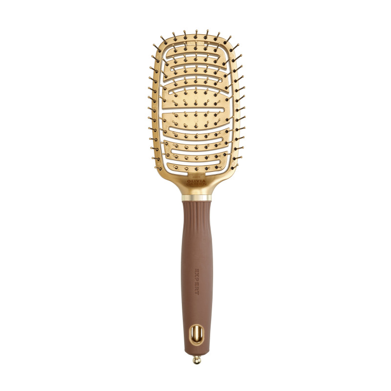 Brosse démêlante Expert Care Flex Nylon Bristles Gold&Brown