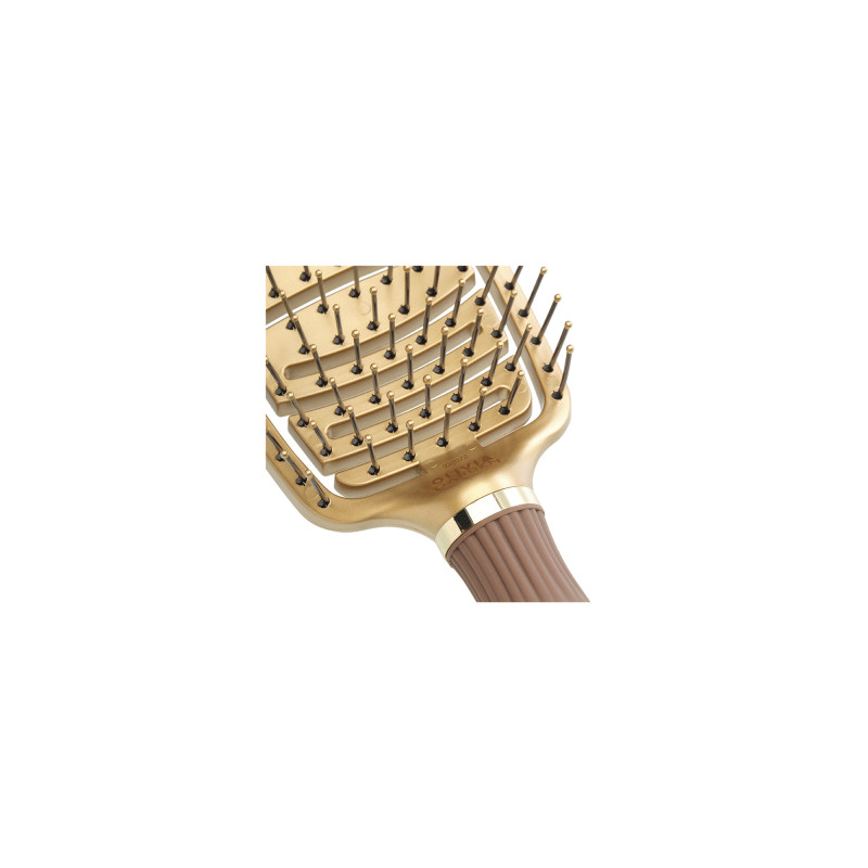 Brosse démêlante Expert Care Flex Nylon Bristles Gold&Brown