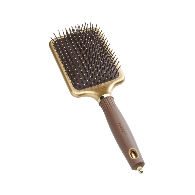 Brosse démêlante Expert Care Rectangular Nylon Bristle Gold&Brown L