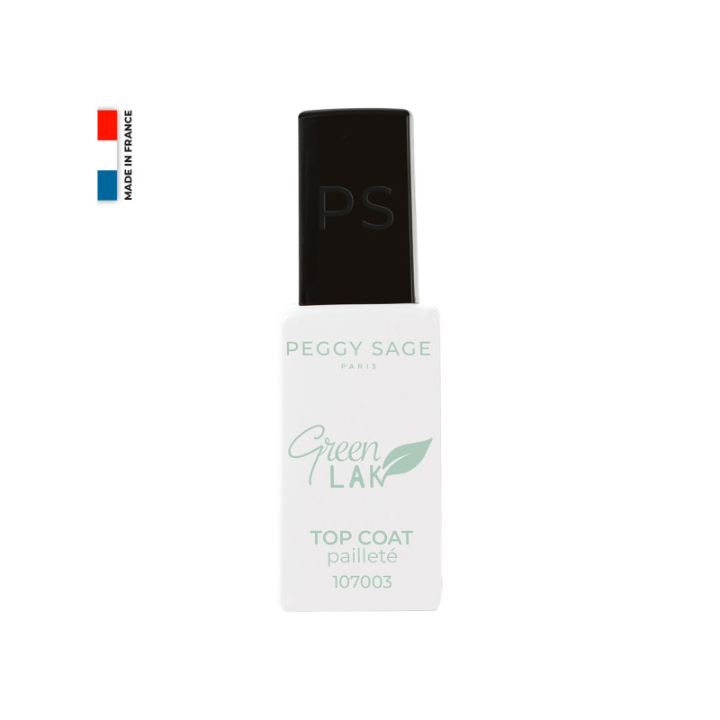 Top coat pailleté Green LAK