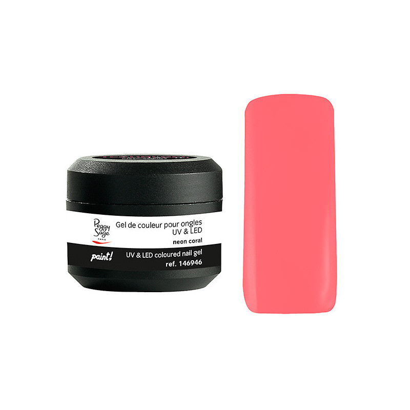 Gel de couleur UV & LED Technigel Paint Neon coral