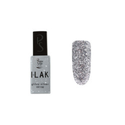 Vernis semi-permanent I-LAK - Glitzy silver