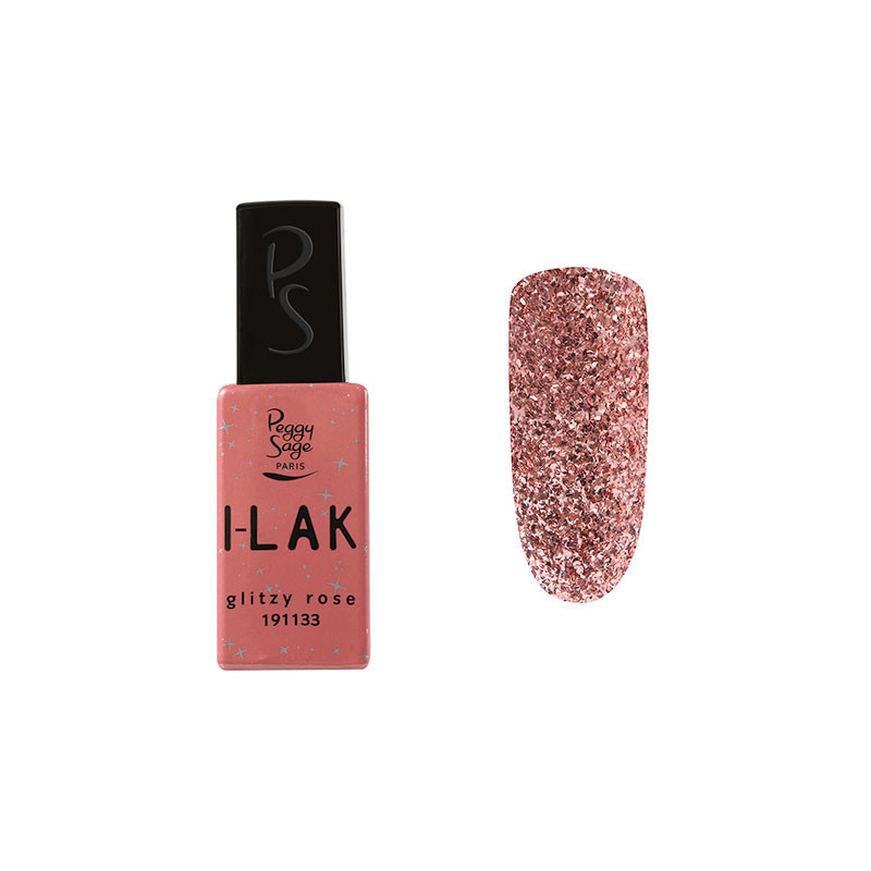 Vernis semi-permanent I-LAK - Glitzy rose