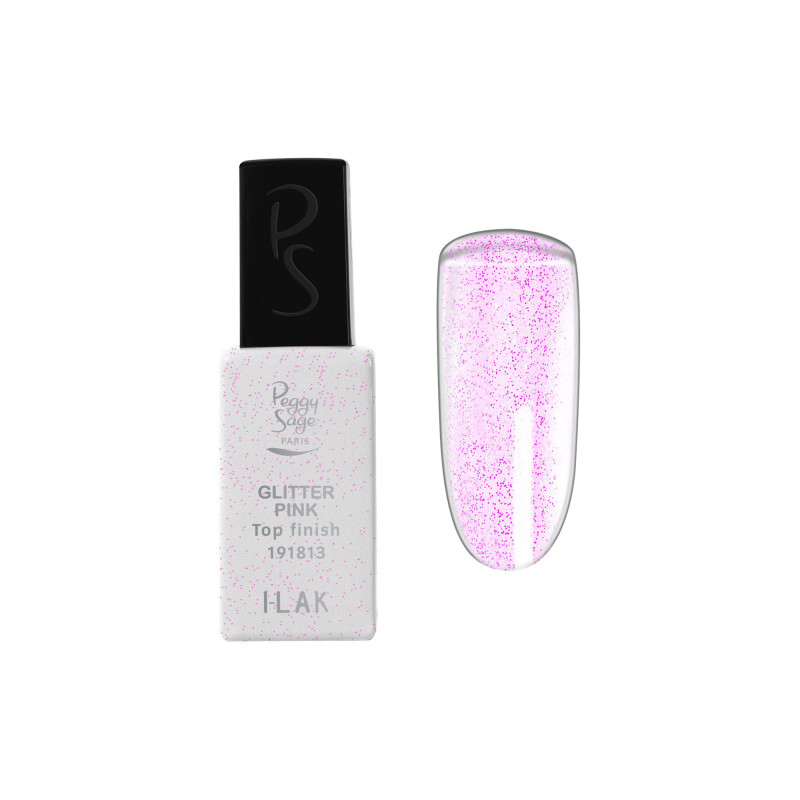 Top Coat Glitter Rose  I-LAK