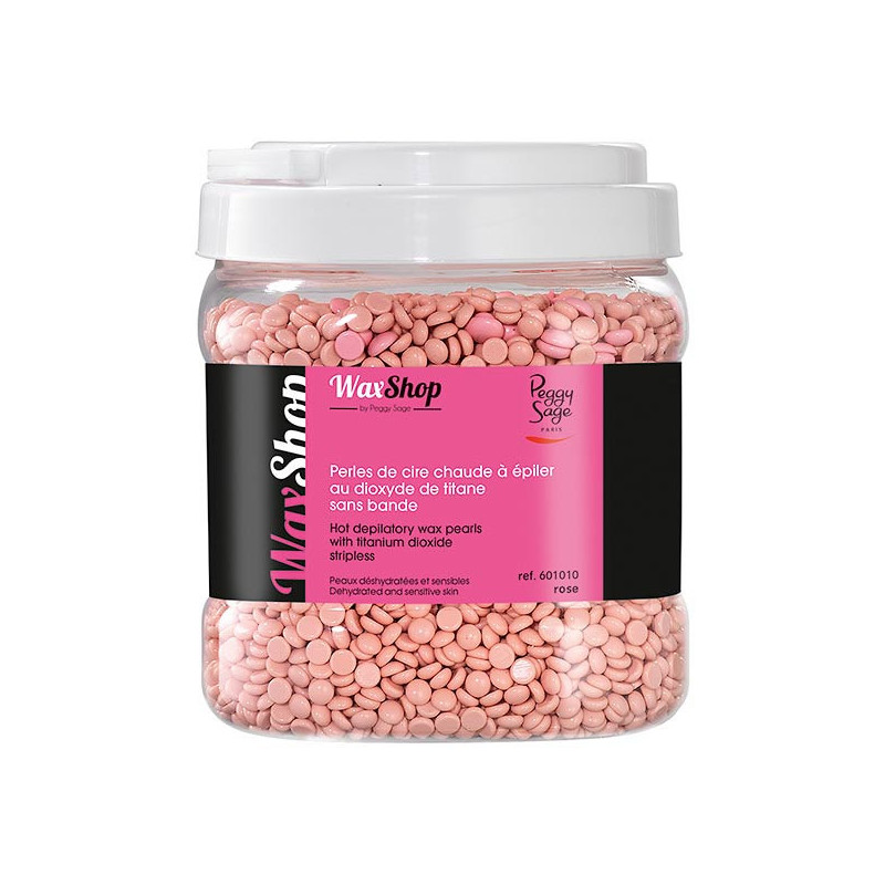 Perles de cire chaude à épiler sans bande Rose titane 1kg