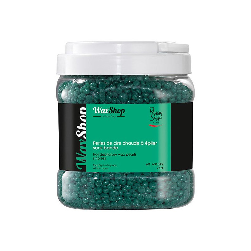 Perles de cire à épiler sans bande Verte 1kg