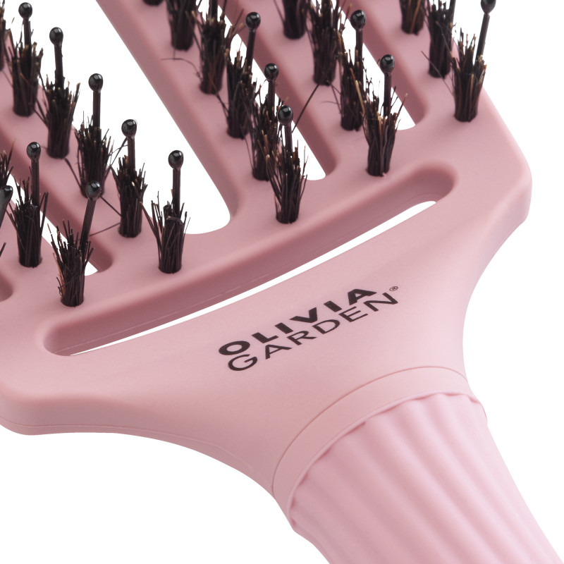 Brosse démêlante FingerBrush Boar & Nylon ThinkPink - Soft Pink