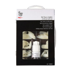 Faux ongles neutres + colle Set x200