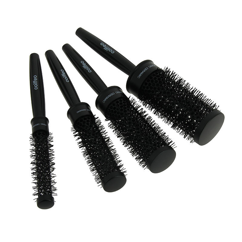 Set de 4 brosses rondes brushing Noir