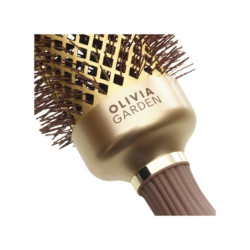 Brosse brushing ronde Expert Blowout Shine Wavy Bristles Gold&Brown 45mm