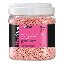 Perles de cire chaude à épiler sans bande Rose titane 1kg