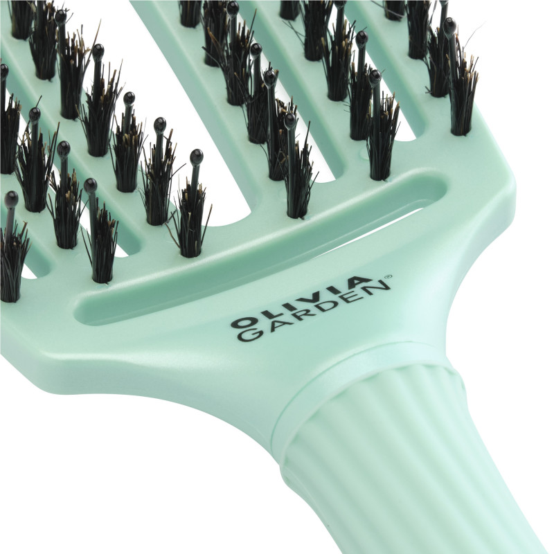 Brosse démêlante Fingerbrush Artic Teal - Care Iconic Boar&Nylon