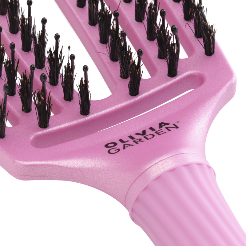 Brosse démêlante Fingerbrush Celestial Pink - Care Iconic Boar&Nylon