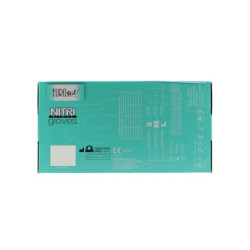 Boite de 100 gants en Nitrile AQL 1.5 Noir - Taille M