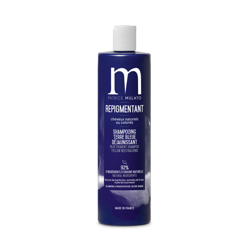 Shampooing repigmentant terre bleue