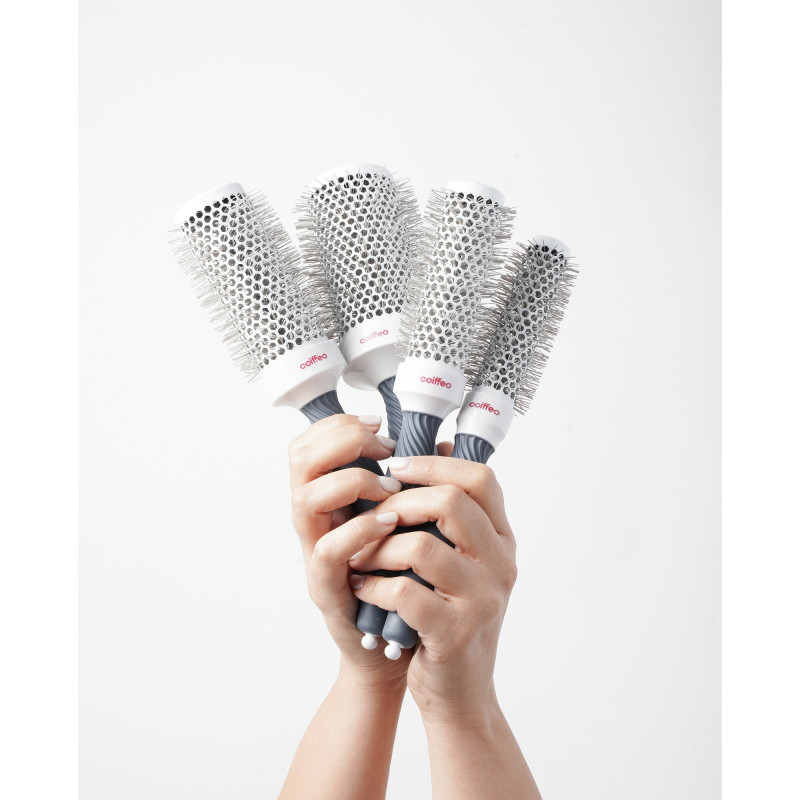Set de 4 brosses rondes brushing céramiques 25, 34, 44 et 54mm Set de 4 brosses rondes brushing céramiques 25, 34, 44 et 54mm