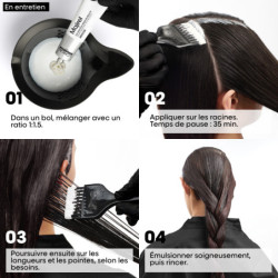 Coloration crème de beauté Majirouge 4.62 Châtain Rouge Irisé