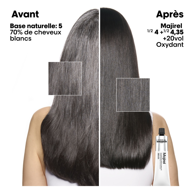 Coloration crème de beauté Majirel Cool Cover 4 Châtain