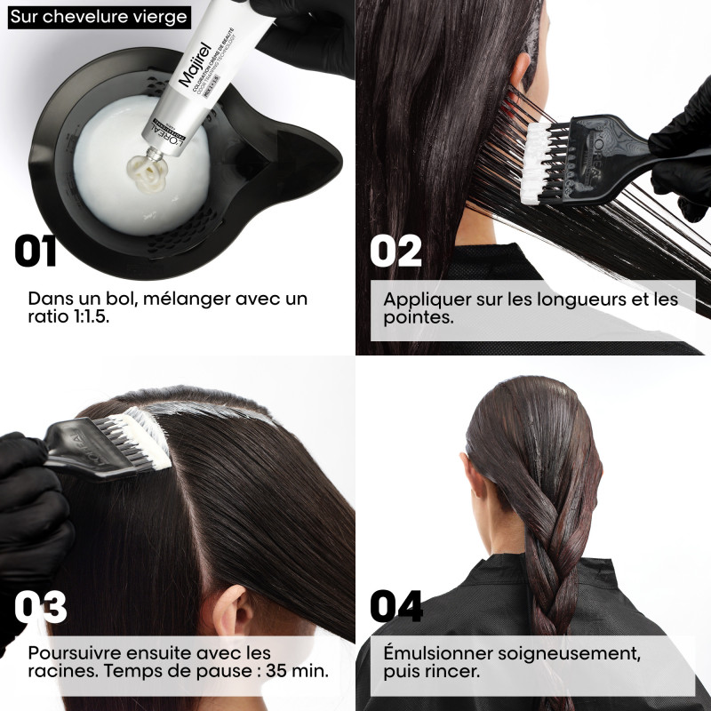 Coloration crème de beauté Majirel Cool Cover Blond Foncé Cendré 6.1
